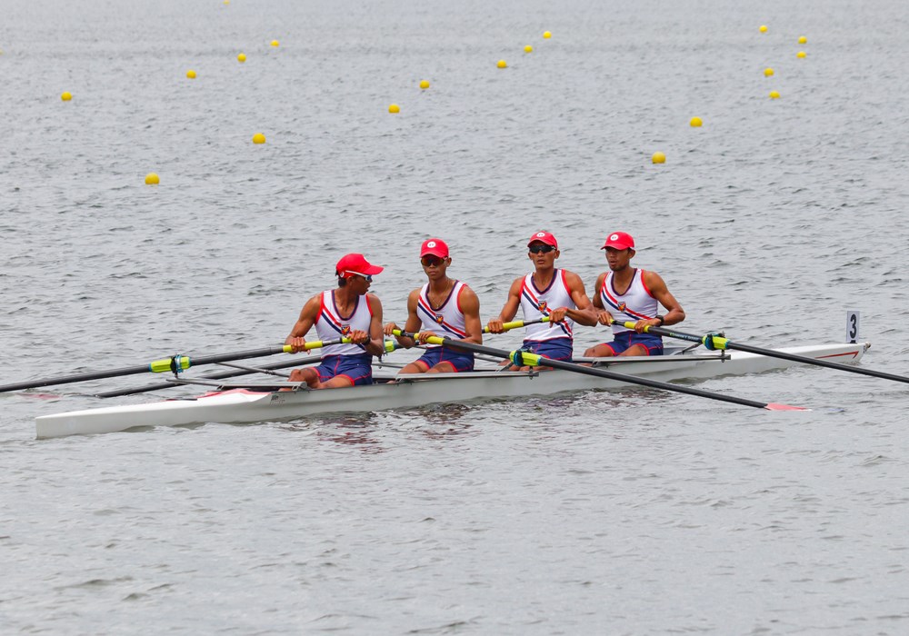 Khởi tranh vòng loại môn đua thuyền Rowing SEA Game 31 tại Hải Ph